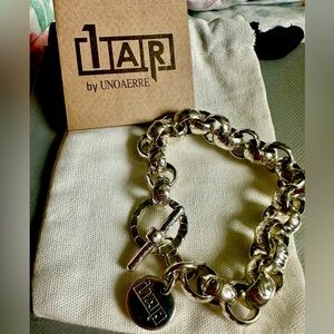 Italy Brand 1 AR by UNOERRE bracelet 6 1/2 inches. Like new!